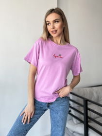 Футболка ISSA Plus модель WN20-421_lilac Фото