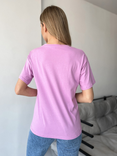 Футболка ISSA Plus модель WN20-421_lilac — фото 3 - INTERTOP