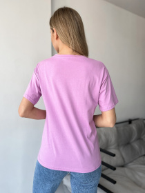 Футболка ISSA Plus модель WN20-421_lilac Фото