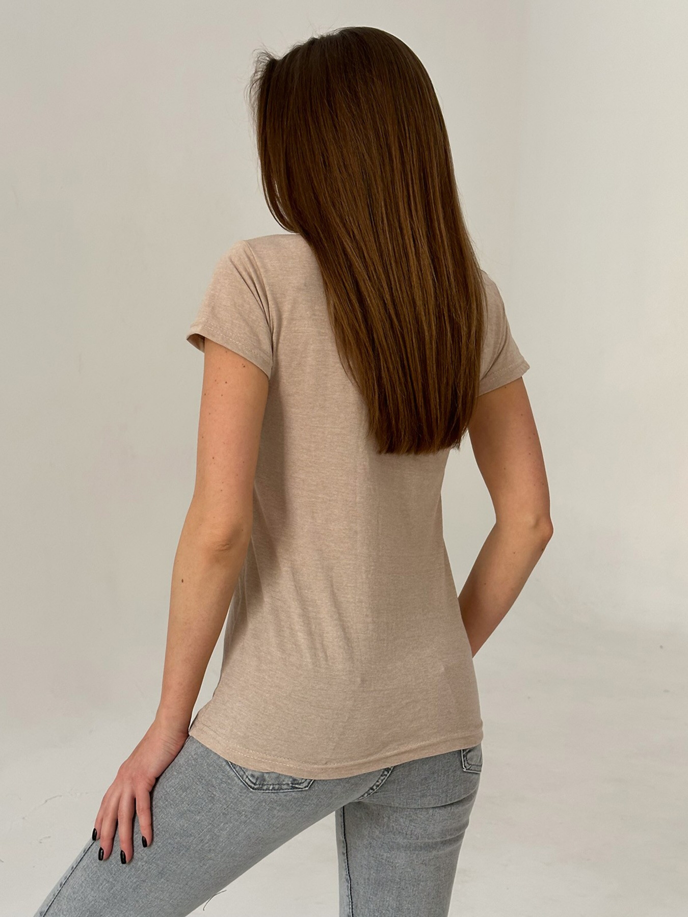 Футболка ISSA Plus модель WN20-422_beige Фото