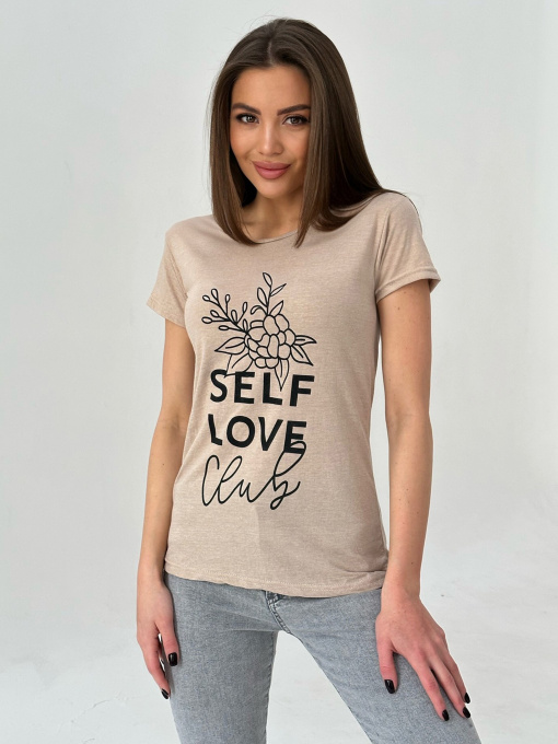 Футболка ISSA Plus модель WN20-422_beige Фото