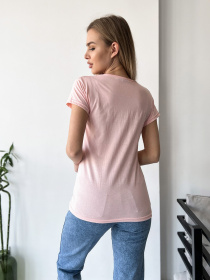 Футболка ISSA Plus модель WN20-422_pink Фото