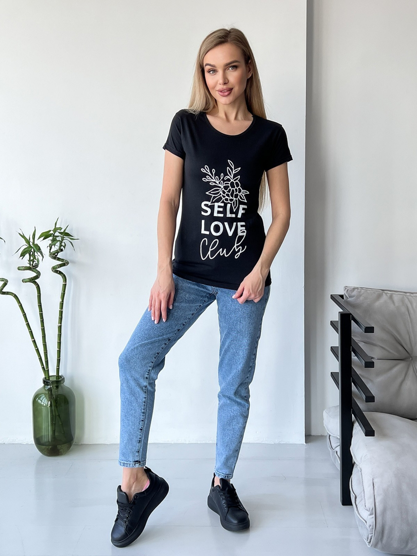 Футболка ISSA Plus модель WN20-422_black Фото