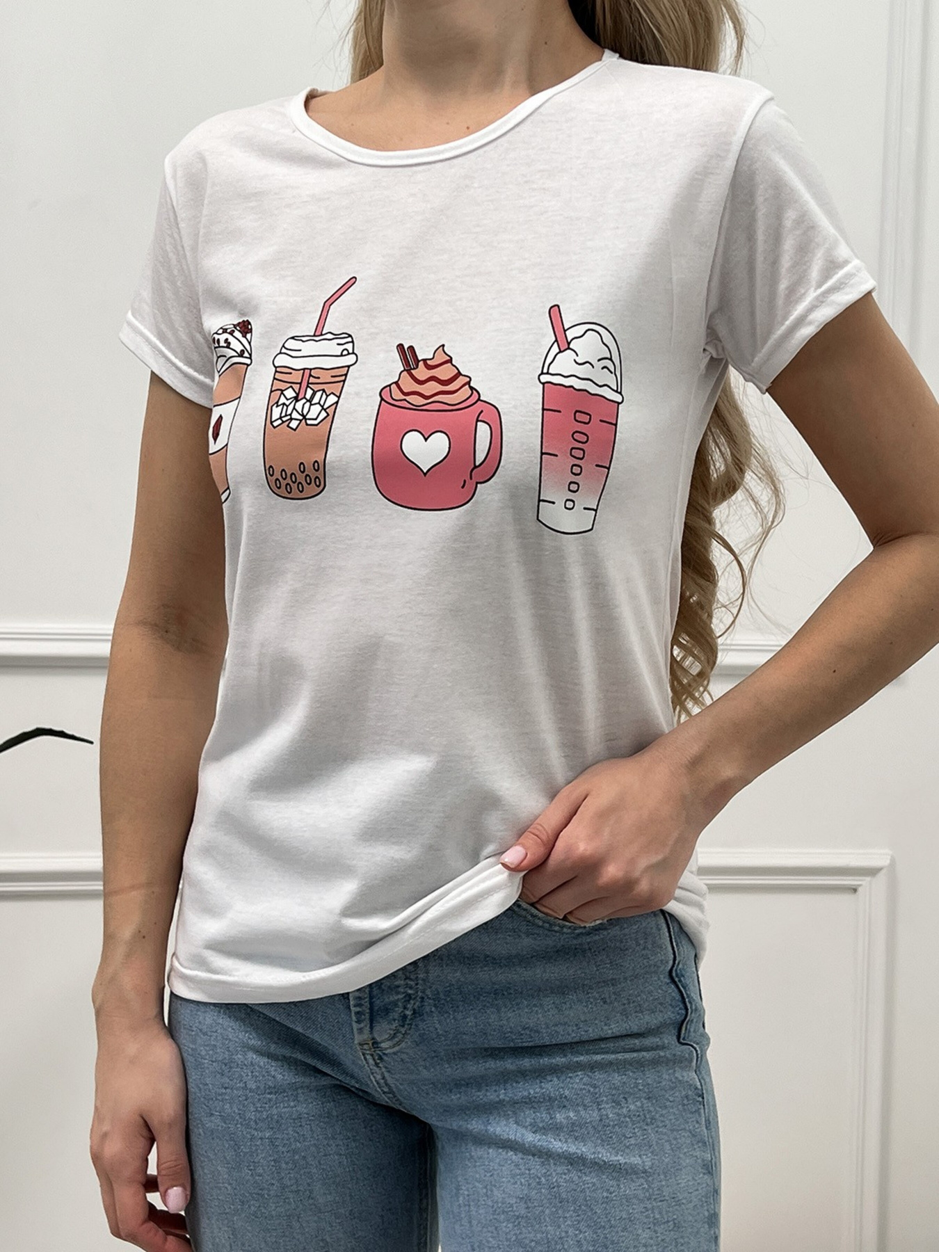 Футболка ISSA Plus модель WN20-423_white Фото