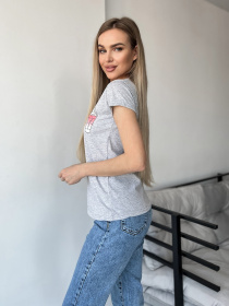 Футболка ISSA Plus модель WN20-423_grey Фото