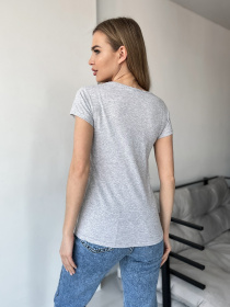 Футболка ISSA Plus модель WN20-423_grey Футболка ISSA Plus модель WN20-423_grey Фото