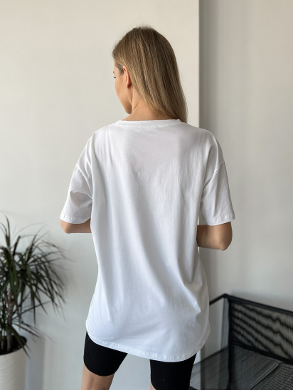 Футболка ISSA Plus модель WN20-425_white — фото 3 - INTERTOP