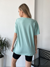 Футболка ISSA Plus модель WN20-425_turquoise Фото