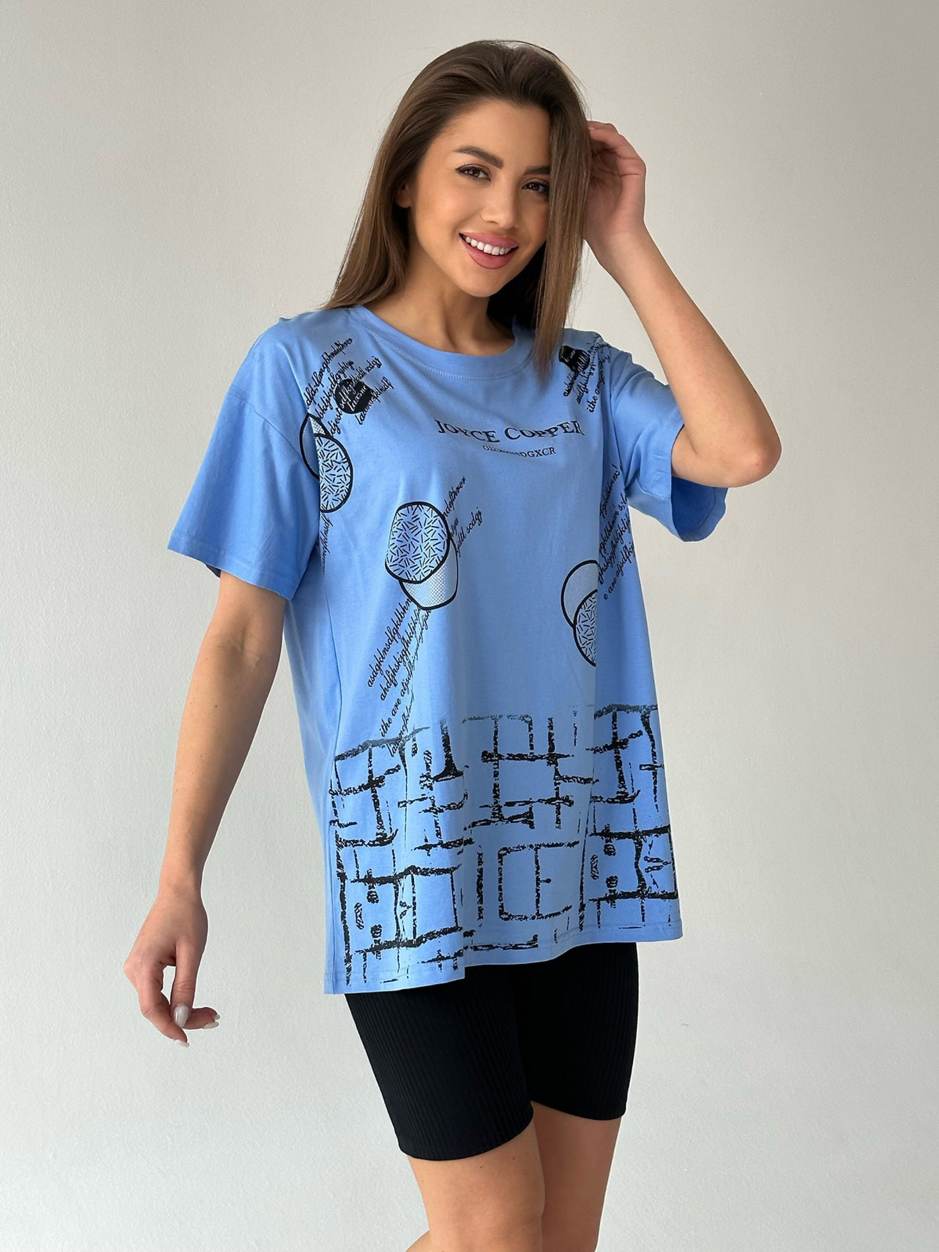 Футболка ISSA Plus модель WN20-425_blue Фото