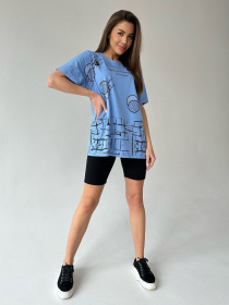 Футболка ISSA Plus модель WN20-425_blue Фото