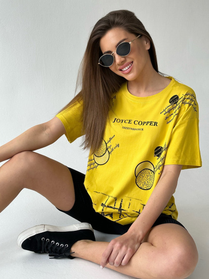 Футболка ISSA Plus модель WN20-425_yellow — фото - INTERTOP