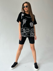 Футболка ISSA Plus модель WN20-425_black Футболка ISSA Plus модель WN20-425_black Фото