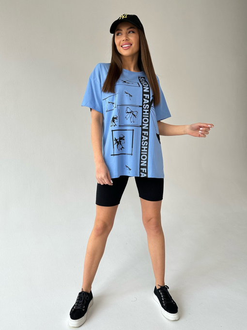 Футболка ISSA Plus модель WN20-426_blue Фото