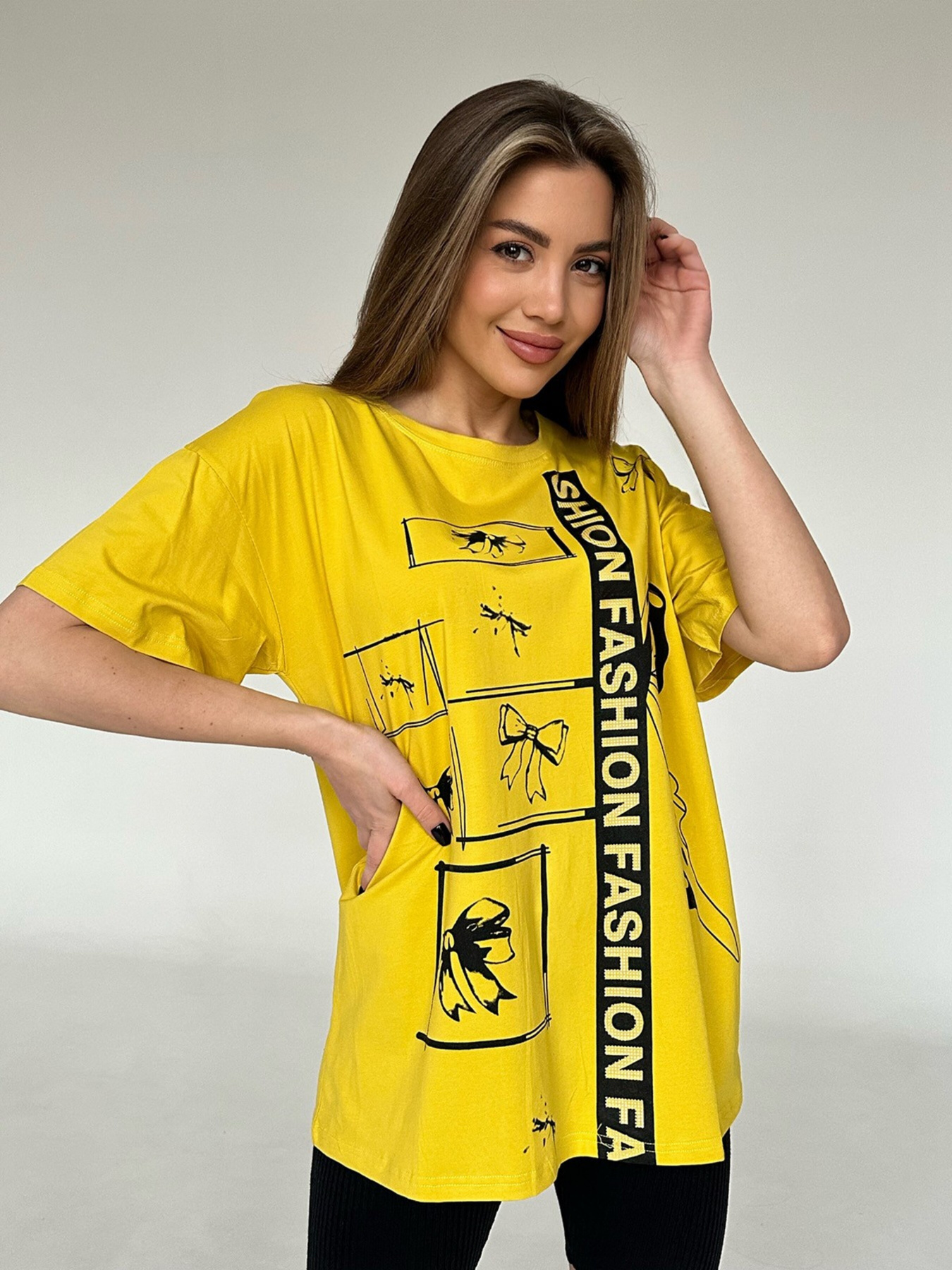 Футболка ISSA Plus модель WN20-426_yellow Фото