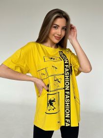 Футболка ISSA Plus модель WN20-426_yellow Фото