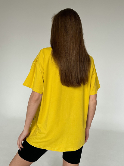 Футболка ISSA Plus модель WN20-426_yellow — фото 3 - INTERTOP