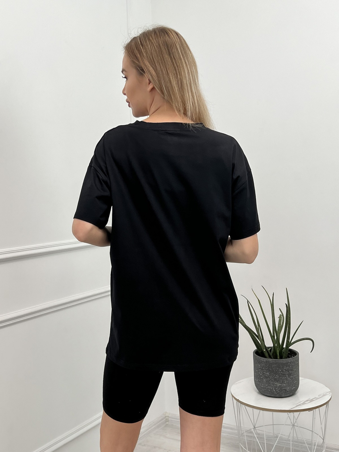 Футболка ISSA Plus модель WN20-426_black Футболка ISSA Plus модель WN20-426_black Фото