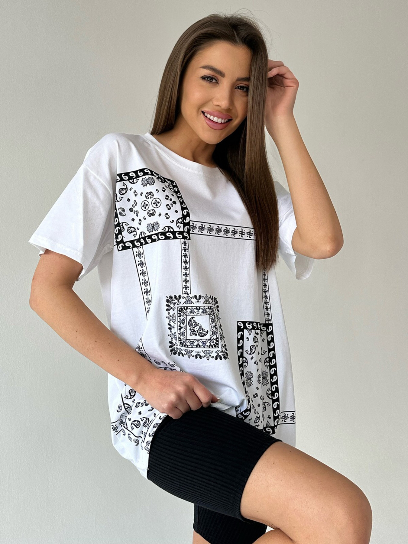 Футболка ISSA Plus модель WN20-427_white Фото