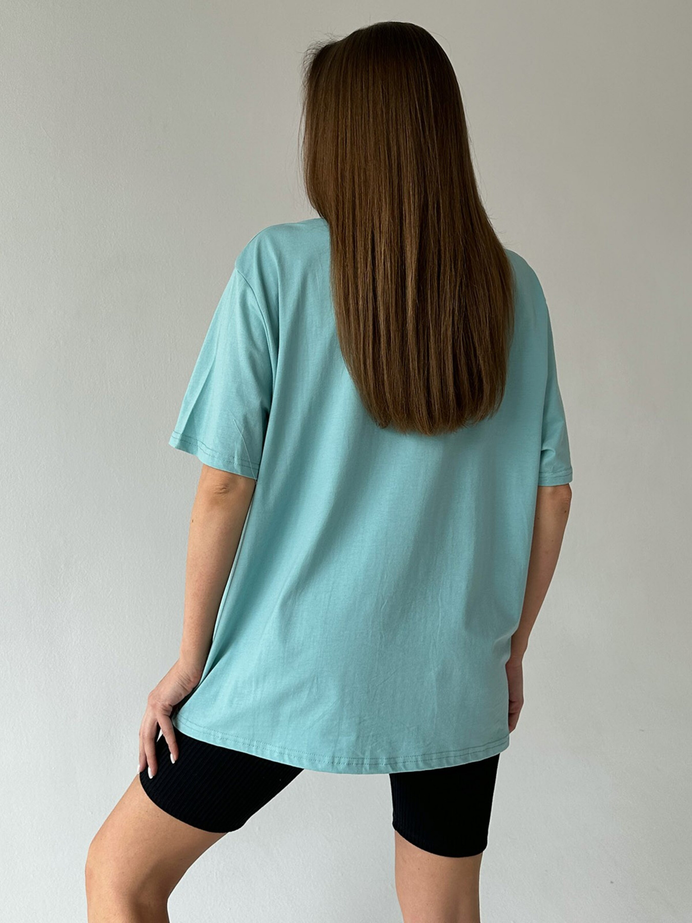 Футболка ISSA Plus модель WN20-427_turquoise Фото