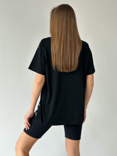 Футболка ISSA Plus модель WN20-427_black — фото 3 - INTERTOP