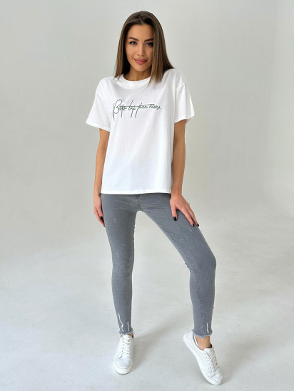 Футболка ISSA Plus модель WN20-428_white — фото 4 - INTERTOP
