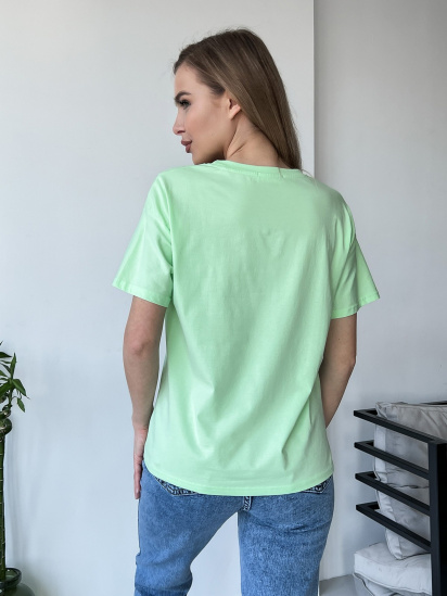 Футболка ISSA Plus модель WN20-428_lightgreen — фото 3 - INTERTOP