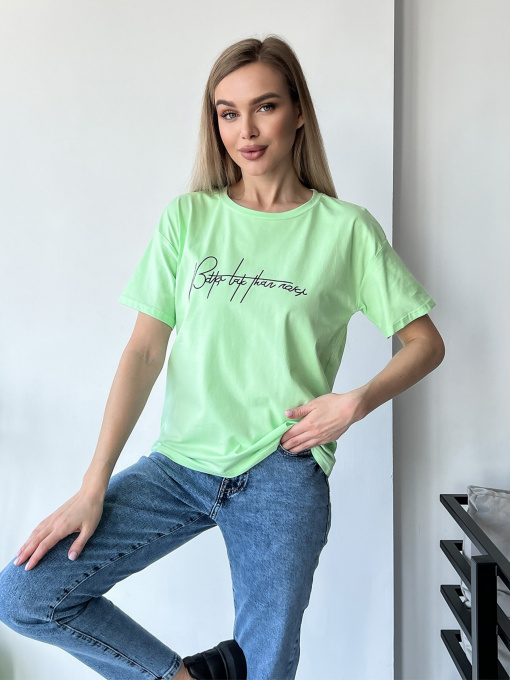 Футболка ISSA Plus модель WN20-428_lightgreen Фото