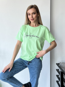 Футболка ISSA Plus модель WN20-428_lightgreen Фото