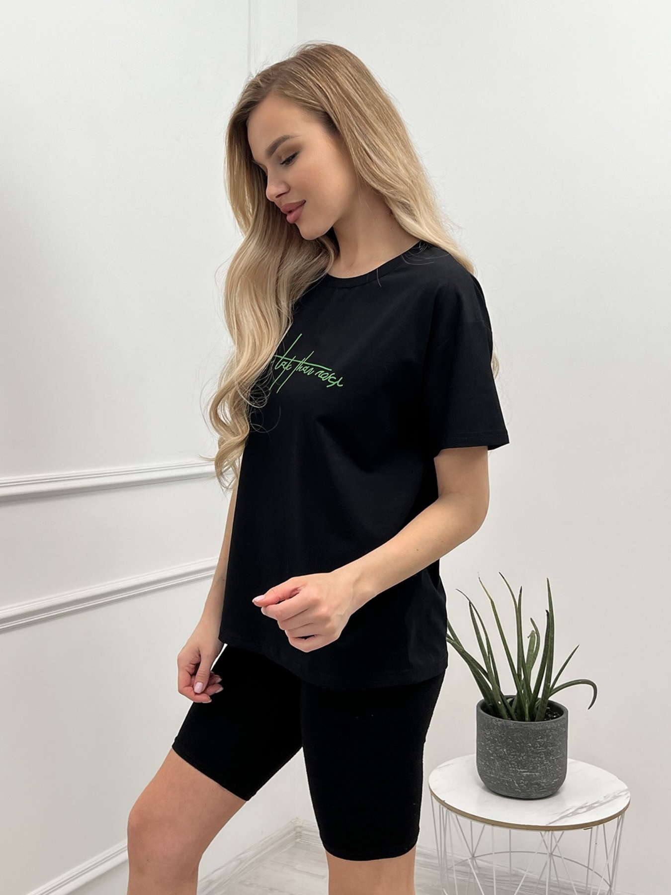 Футболка ISSA Plus модель WN20-428_black Фото