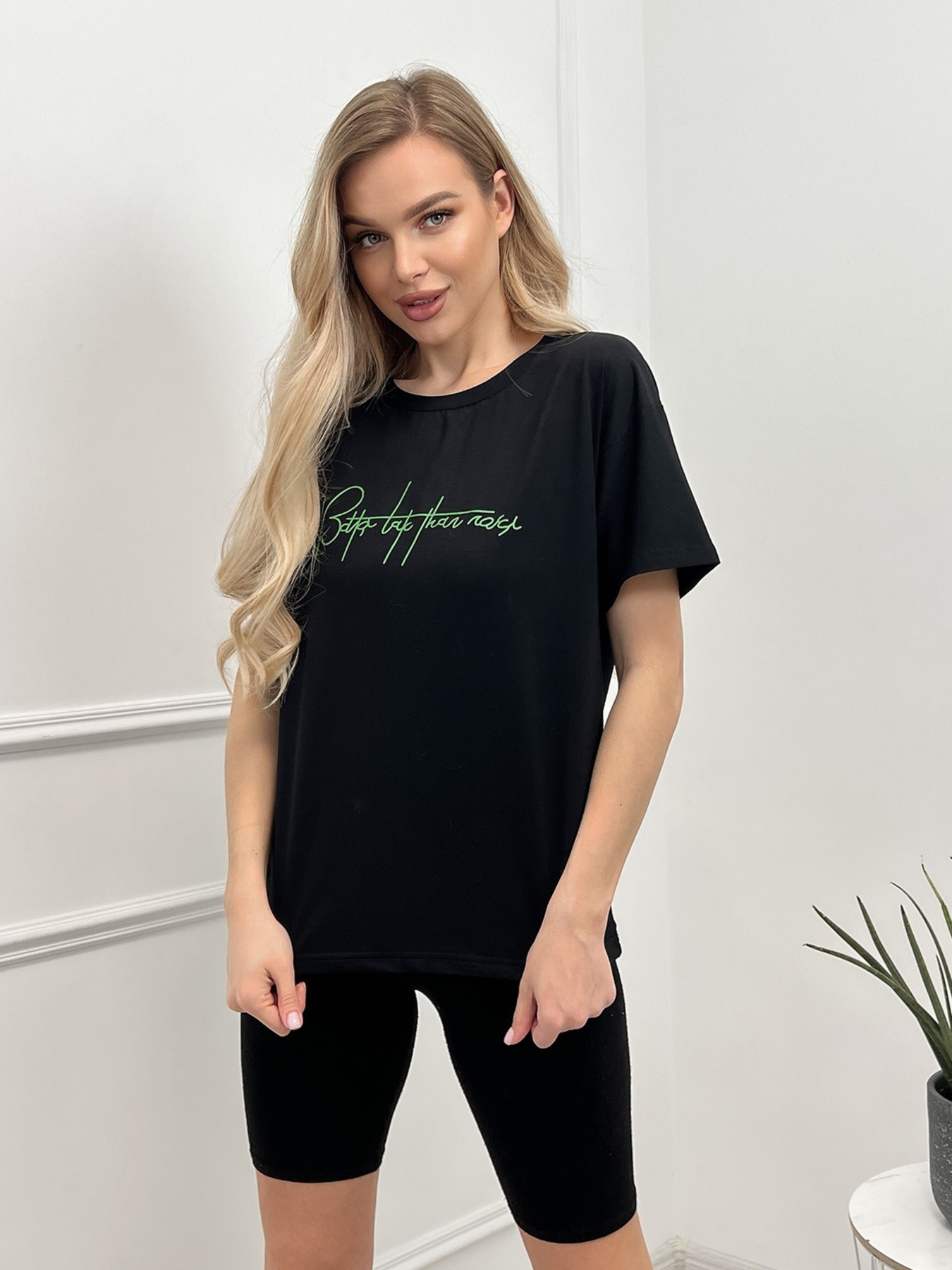 Футболка ISSA Plus модель WN20-428_black Футболка ISSA Plus модель WN20-428_black Фото