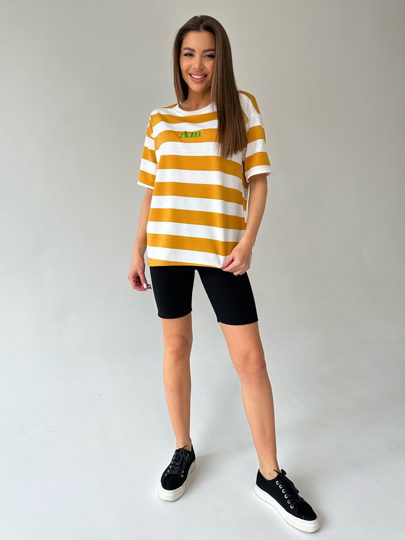 Футболка ISSA Plus модель WN20-429_mustard Фото