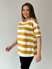 Футболка ISSA Plus модель WN20-429_mustard Фото