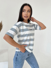 Футболка ISSA Plus модель WN20-429_grey Фото