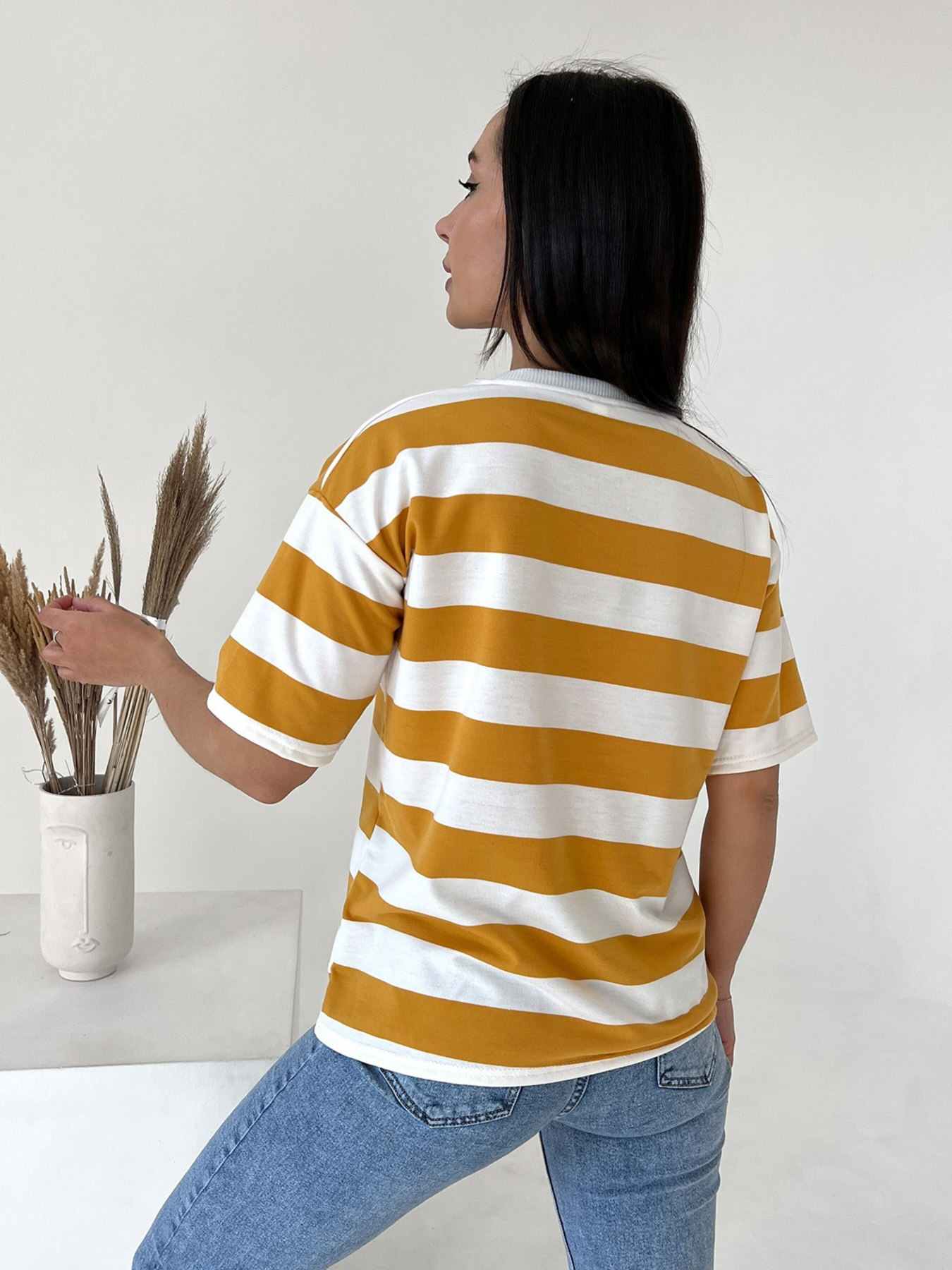 Футболка ISSA Plus модель WN20-431_mustard Фото