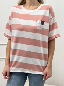 Футболка ISSA Plus модель WN20-431_pink Фото