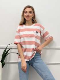 Футболка ISSA Plus модель WN20-431_pink Фото