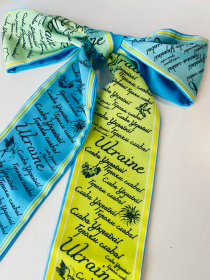 Твилли желто-голубой. Коллекция "Украина". MyScarf модель gt_045 Фото