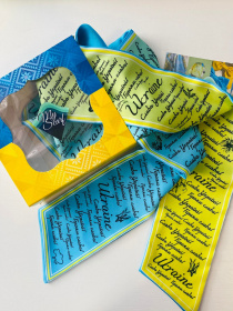 Твилли желто-голубой. Коллекция "Украина". MyScarf модель gt_045 Фото