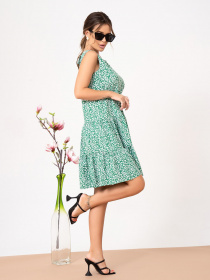 Платье мини ISSA Plus модель 13869_green Фото