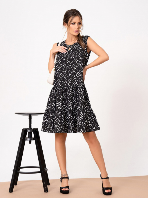 Сукня міні ISSA Plus модель 13871_black Фото