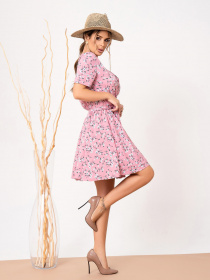 Платье мини ISSA Plus модель 13874_pink Фото