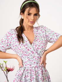 Платье мини ISSA Plus модель 13876_white Фото