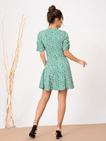 Платье мини ISSA Plus модель 13877_green Фото