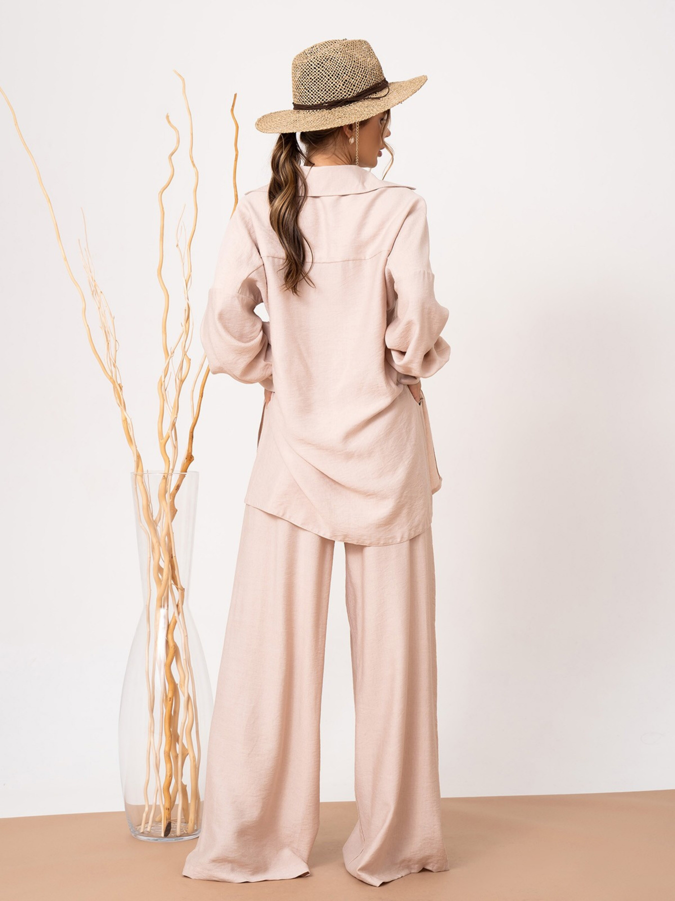 Повсякденний костюм ISSA Plus модель 13886_beige Фото