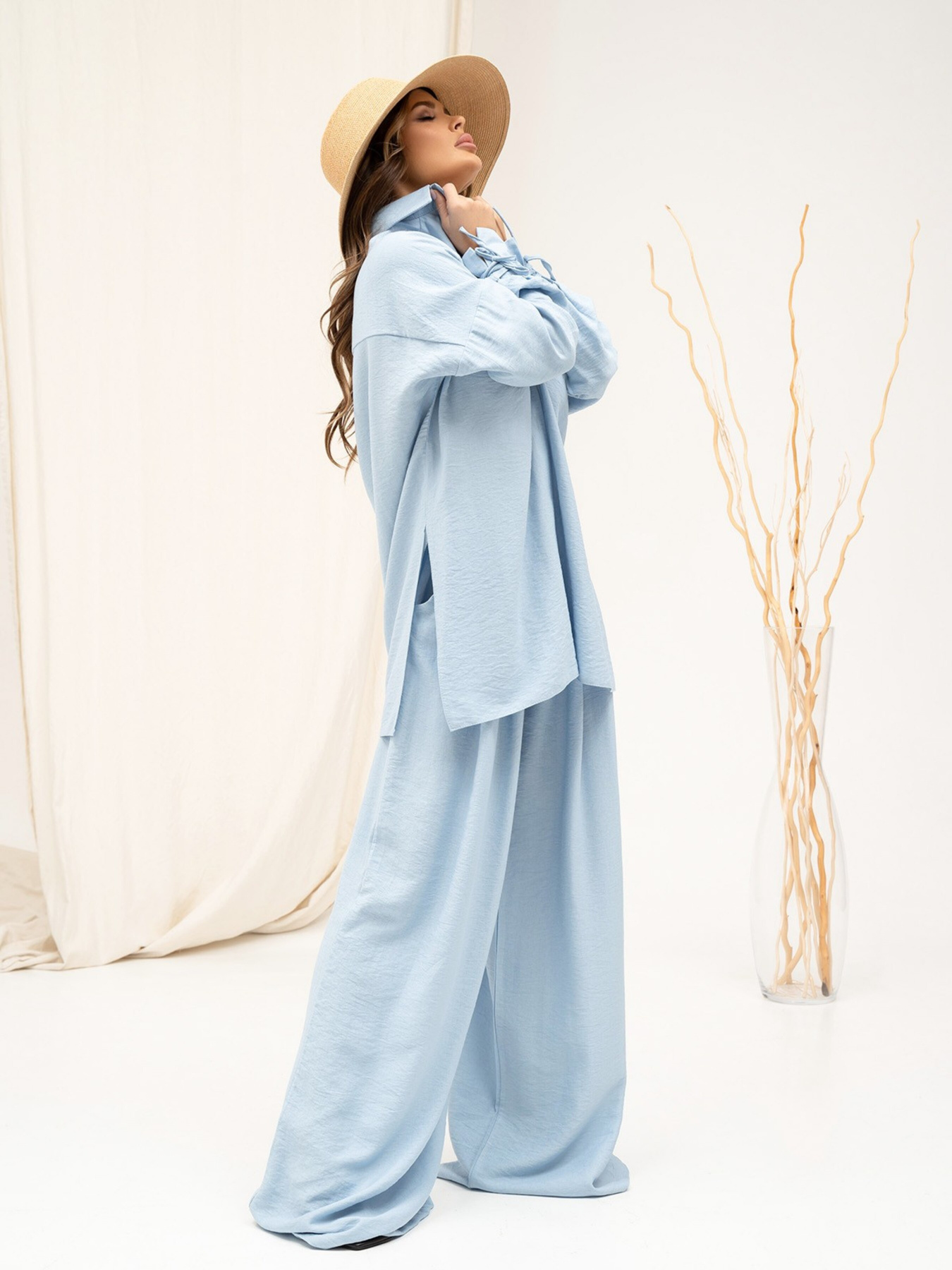 Повсякденний костюм ISSA Plus модель 13886_blue Фото