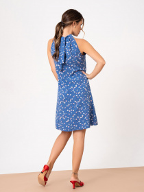 Платье мини ISSA Plus модель SA-248A_blue Фото
