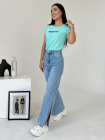 Футболка ISSA Plus модель WN20-159_turquoise Фото