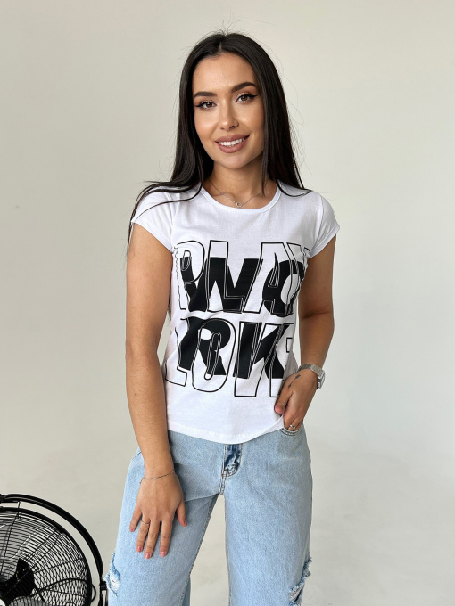 Футболка ISSA Plus модель WN20-432_white Фото