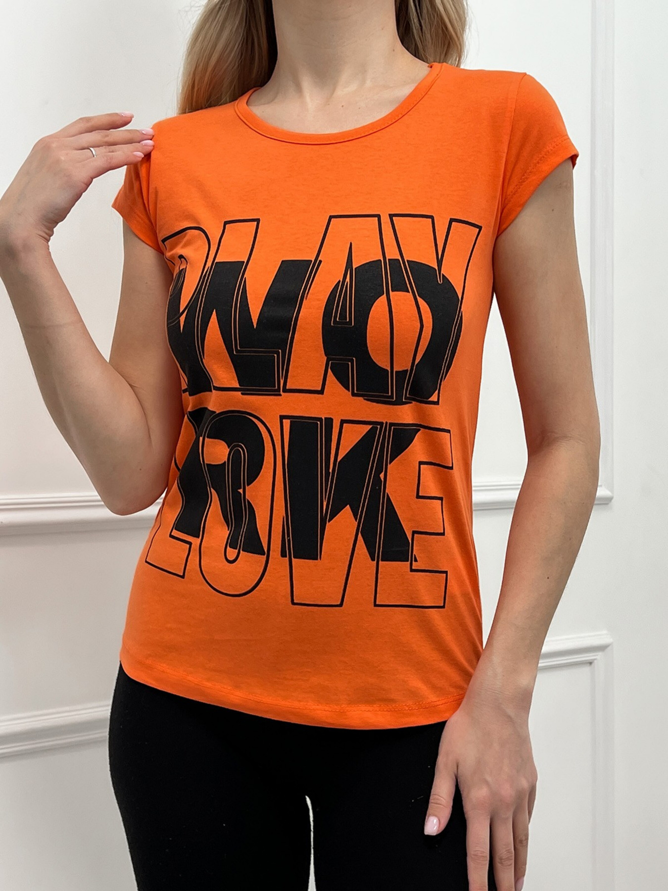 Футболка ISSA Plus модель WN20-432_orange Фото