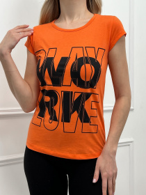 Футболка ISSA Plus модель WN20-432_orange Фото